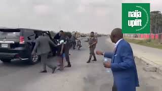 Moment Sanwo-Olu Orders Arrest of 'Soldier' Riding Motorcycle Against Traffic | Nigeria