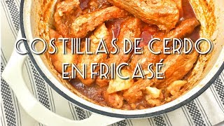 Costillas de Cerdo en Fricasé