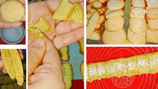 ببيضة واحده❗بعجينة بسكوت الزبدة الفاخر ثلاث انواع بسكويت المدارس السريع❗Butter biscuit recipe