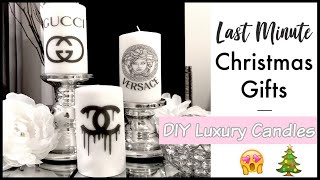 ☆ LAST MINUTE DIY CHEAP CHRISTMAS GIFTS! | Luxury Candles 2019 ☆