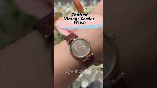 Thrifted Cartier watch #valuevillage #cartier #thrifted #shortvideo #shorts #thriftstorefinds