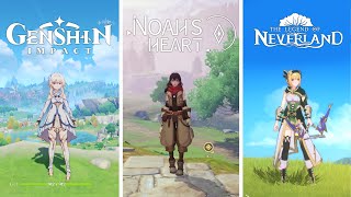 Genshin impact vs Noah,s heart vs the Legends of Neverland comparison