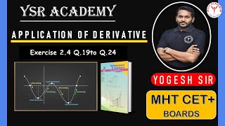 Class 12 | Maths 2 | Chapter 2 | Application of Differentiation | Lecture 9 | Boards & MHT CET