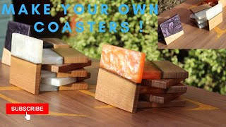 How to make resin and wood coasters.