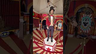 Lion Tamer Circus Animatronic Carnival Barker Figure Statue Sideshow Attraction Realistic Short