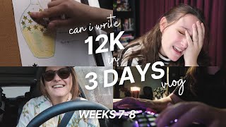 Desperately trying to finish this first draft || Writing Vlog Weeks 7-8