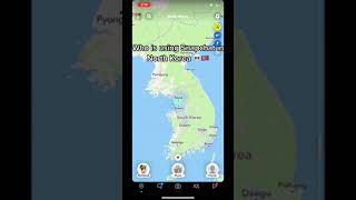 I changed my snap location to North Korea...💀 who is using Snapchat there #shorts