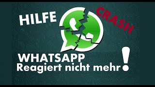 WhatsApp funktioniert nicht mehr (nach einem CRASH) Hilfe