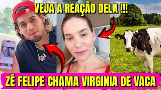 Zé Felipe Chama Virginia de Vaca! Veja a Reação Dela!