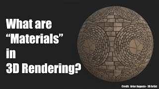 What are "Materials" in 3D Rendering?