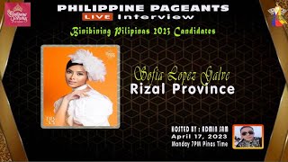 Exclusive Live Interview with Binibini 35 Sofia Lopez Galve of Rizal Province