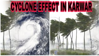 Cyclone effect in Karwar🌀⚡,Karwar video