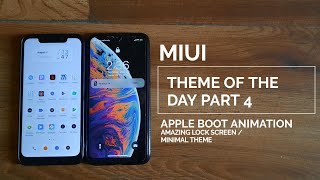 Miui 11 best theme of the day part 4 / apple boot animation / Minimal ui / hindi