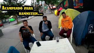 Fans de RAMMSTEIN acampando afuera del Foro Sol