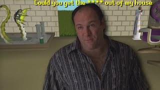 Tony Soprano plays RuneScape