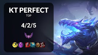 KT PerfecT Renekton vs Gnar TOP - KR MASTER Patch 14.22