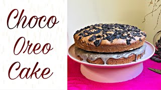 Home made double layer choco oreo cake | Easy 7 ingredients cake | Best recipe with & without oven