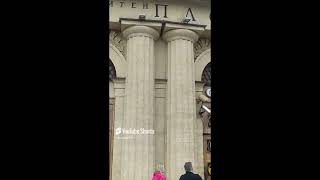 Moment of life - ground lobby of the Ploshchad Vosstaniya metro station,Saint Petersburg (Leningrad)