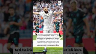 highlight dan statistik hasil pertandingan la liga spanyol real Madrid vs almeria - Benzema Hattrick