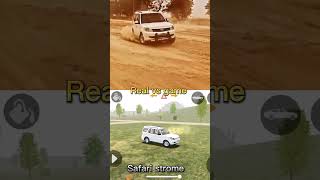 Real Vs Game safari strome drift indian car simulator 3d #shorts #ashortaday #safristrome