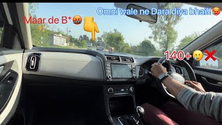 180+🔞Fast Safe And Crazy🥵🚀Driving⁉️🚨मार ही Diya tha Gaadi wale ne🤬