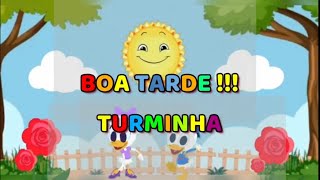 Boa Tarde ! - Turminha - Pato Donald e Margarida - Fundo Animado