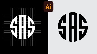 How to Create Logo Design With SAS Letter in Adobe Illustrator 2024