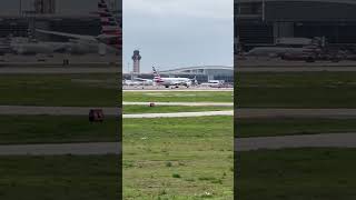 American Airlines 787 takeoff at DFW