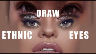 How to draw eyes of different ethnicities