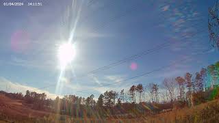 01/05/2024 Sky Time Lapse | Sun & Some Clouds | Beautiful Day | Airplanes Crisscross Skies | 4K