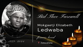 Mokgaetji Elizabeth Ledwaba Funeral Service