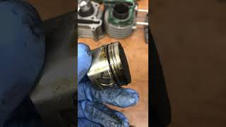 Piston Wear 50сс GY6 100cc 52mm cylinder on Chinese scooter engine GY-6  #tuning  #mechanic