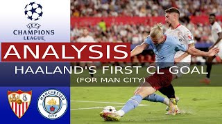 Sevilla V Man City | Haalands First CL Goal (for Man City)