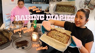 BAKING DIARIES 👩🏻‍🍳 | let's make pumpkin bread 🎃💫🍂