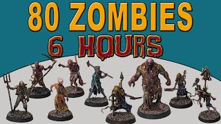 Speed Painting 80 Zombies in 6 Hours!