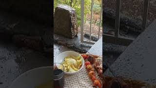 Chicken Roast in Rainy Weather #food #asmr #cooking #recipe #nature