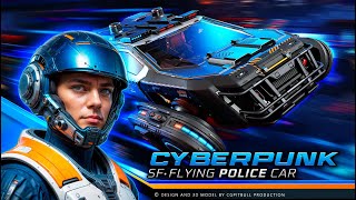 CYBERPUNK - Flying Police Car