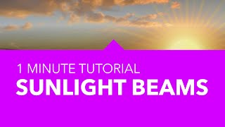 Affinity Photo Quick way to add Sunlight rays (beams) to your image