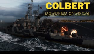 Colbert Smashes  Kitakami - World of Warships