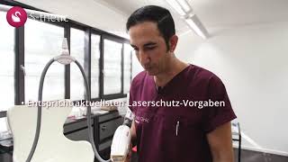 S-thetic:  Dr. med. Afschin Fatemi zu Dauerhafte Haarentfernung per Laser? (0:26 Sec.)