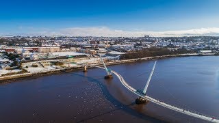 Derry in the Snow (a short drone video)