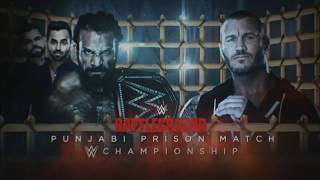 WWE Battleground 2017 Jinder Mahal vs Randy Orton Official Match Card