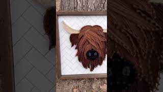 Making a String Art Highland Cow