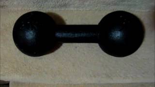 31kg Baby Inch Dumbbell From my Friend, John. Unboxing and Overhead Lift