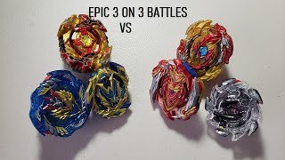 BEYBLADE BURST 3 Vs 3 BATTLES!