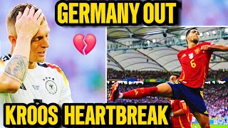 Germany OUT of Euro 2024 as Toni Kroos' career ends in Spain heartbreak