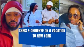 wow 😲!Chris Okagbue and Chinenye Nnebe on a Vacation to New York🥳🥂#chinenyennebe #chrisokagbue