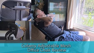 BEST CHAIR FOR A HOME OFFICE - Colamy Adjustable Mesh Office Chair Review