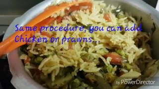 How to make easy Vegetable Pulao in Cooker