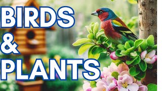 Harmony of Nature: Beautiful Garden Plants and Birds at Home 🌿🐦 #Shorts